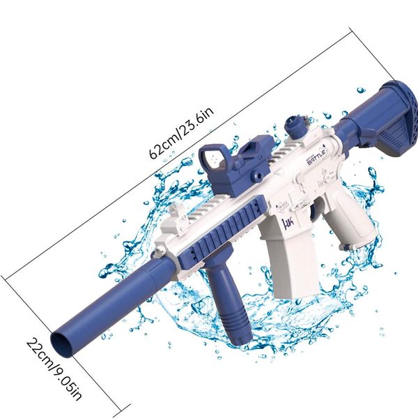 Водяний автомат Electric Water Space Gun Blue з автоматичним закачуванням води 969 фото