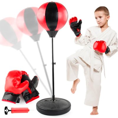 Дитячий набір для боксу стійка, груша, рукавиці 6+ 927 фото