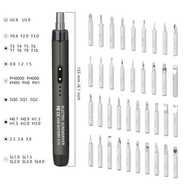 Акумуляторна викрутка Screwdriver Set насадки