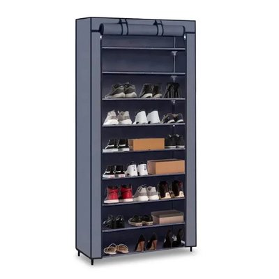 Органайзер-шафа для взуття на 9 полиць тканинний Compages Shoes Shelf T-1099 Полиця-стелаж для зберігання взуття 930 фото