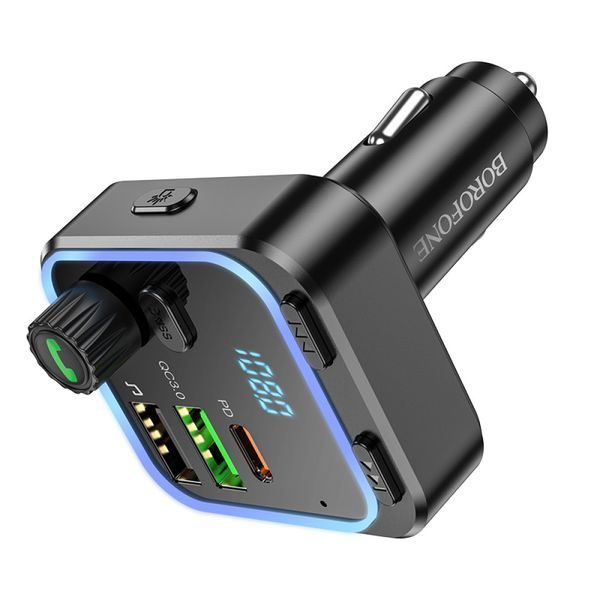 FM модулятор BOROFONE BC53 Highway rgb підсвітка