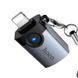 Перехідник HOCO Victory з Usb A на Lightning UA46 | OTG, LED індикатор | Gray 2498 фото 7