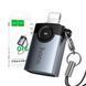 OTG-перехідник HOCO Victory UA46 USB-A на Lightning з LED індикатором Gray
