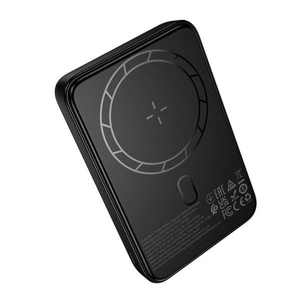 Магнітний павербанк BOROFONE Dawn BJ82A MagSafe | 10000mAh, PD20W, 15W | Black 2589 фото