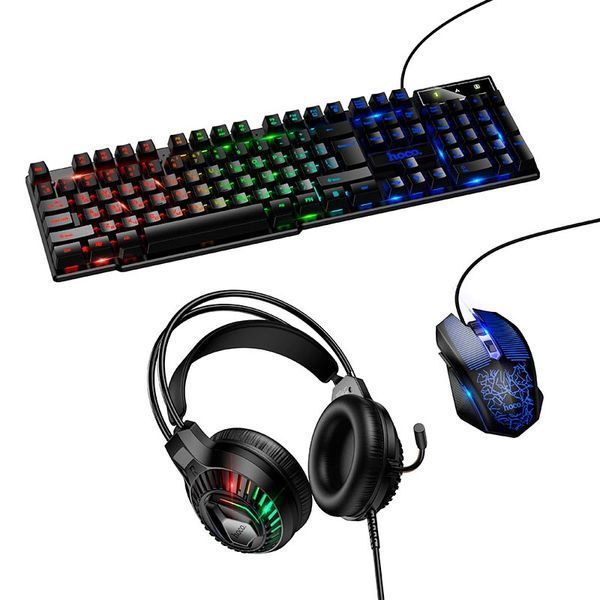 Gaming Combo HOCO DI86, клавіатура з RGB та ігрова миша