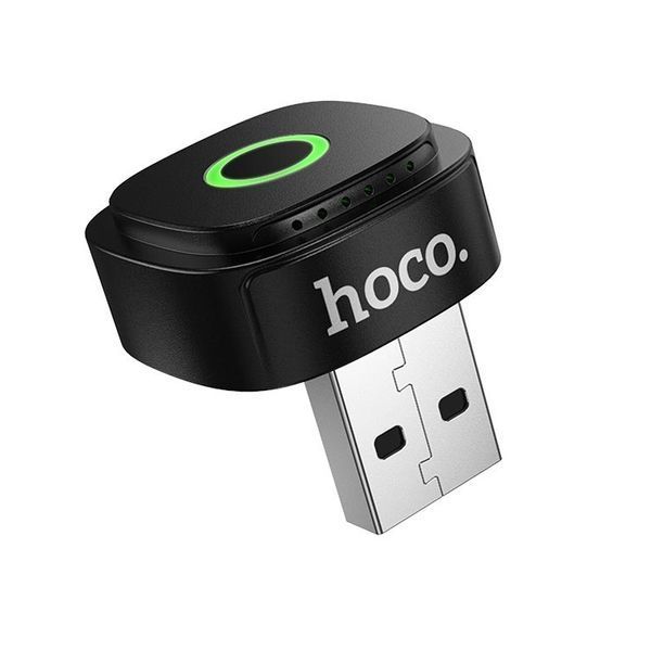 Бездротовий CarPlay адаптер HOCO DUP10 USB-A для iPhone Black