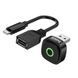 Автомобільний адаптер HOCO DUP10 Wireless CarPlay USB-A Black
