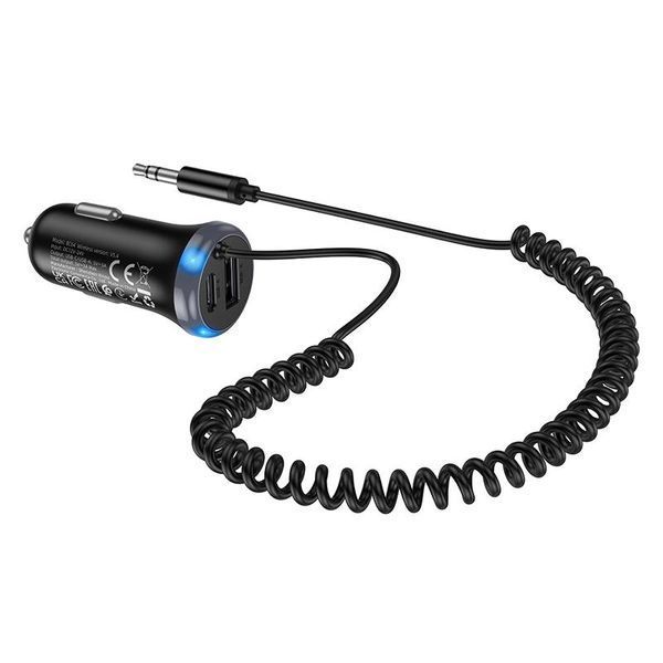 Аудіоадаптер BOROFONE BC64 Contento | 15W (Type-C + USB-A), Hands-Free | Black 2632 фото