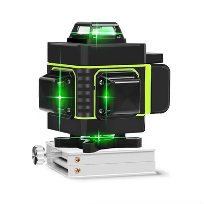 Лазерний рівень Hilda 4D 4x360° Нова Версія з зарядом акумулятора на 16 ліній ☀ Зелений промінь 830 фото