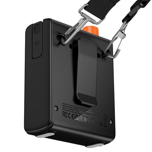 Гучномовець з мікрофоном HOCO Glorioso L29 | BT6.0, USB, 2000/80mAh, 4-5h | Black 2663 фото
