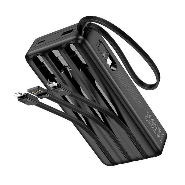 Повербанк HOCO Night J146A 20000mAh 4 кабелі