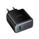Мережевий зарядний пристрій HOCO Upgrade C160A | 65W, 2&times;Type-C + 1&times;USB-A | Black 2454 фото 5