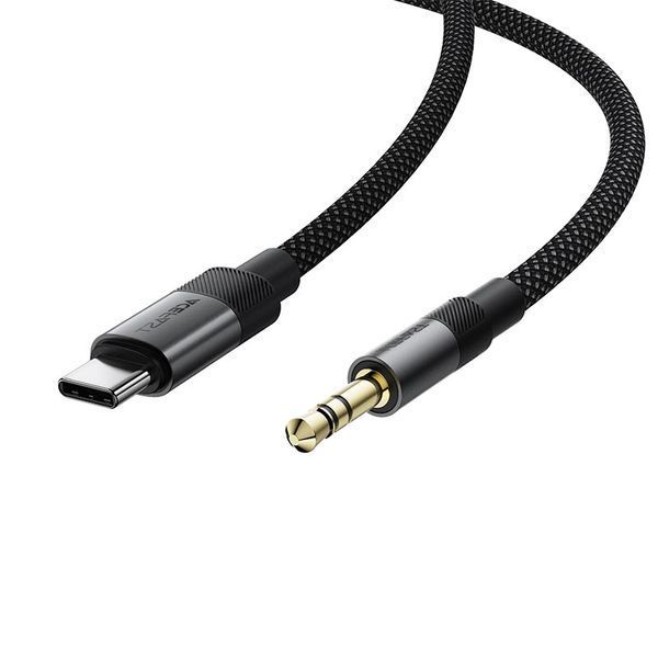 Аудіокабель ACEFAST J11 USB-C to 3.5mm | 1m, AUX, Hi-Fi | Black 2550 фото