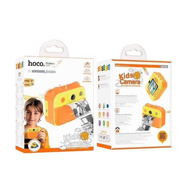 Детская цифровая камера HOCO DV204 желтого цвета