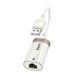 Переходник HOCO UA41 USB на RJ45 бело-золотой