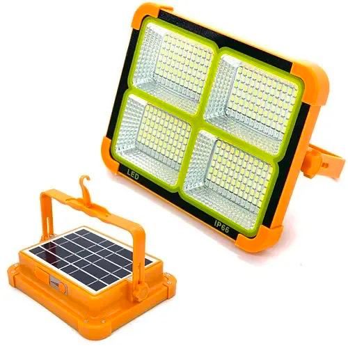 Портативный прожектор с солнечной батареей Power Solar LED light 12000 mAH 1048 фото