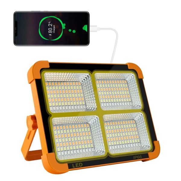 Портативний прожектор із сонячною батареєю Power Solar LED light 12000 mAH 1048 фото