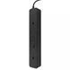 Мережевий фільтр Proove Power Strip P-04 чорний, вигляд з тильної сторони