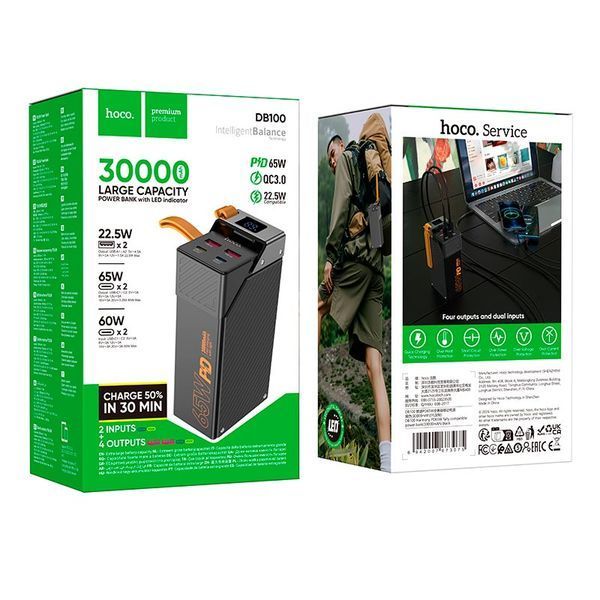 Повербанк HOCO DB100 Harmony для ноутбука коробка