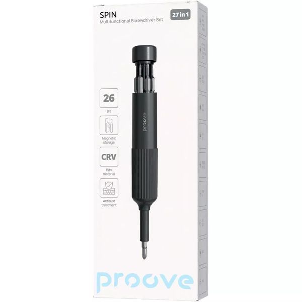 Набір прецизійних викруток Proove Spin 27in1 у фірмовій упаковці