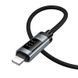 Кабель HOCO Lord PD U148 USB-C на Lightning, фрагмент кабеля с разъемом, детальный вид