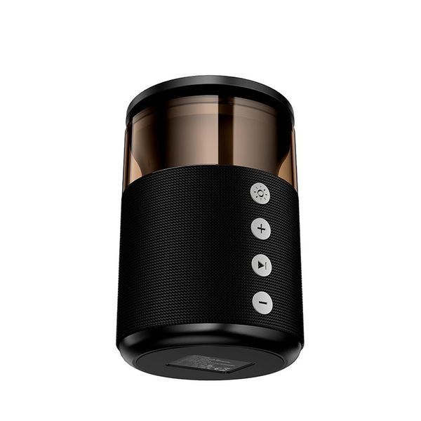 Док станція HOCO 3 in 1 DWQ05 з колонкою Bluetooth | BT5.4, Led нічник, 15W | Black 2641 фото