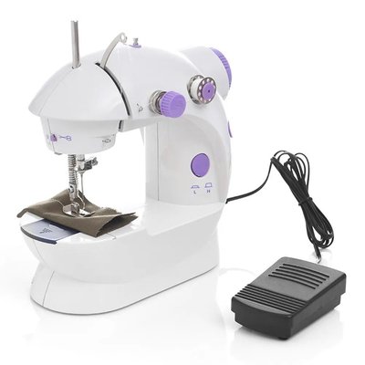 Швейна машинка портативна Mini Sewing Machine FHSM 202 з адаптером 810 фото