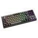 Ігрова клавіатура Meetion MK14 з яскравою RGB підсвіткою, кутовий вигляд