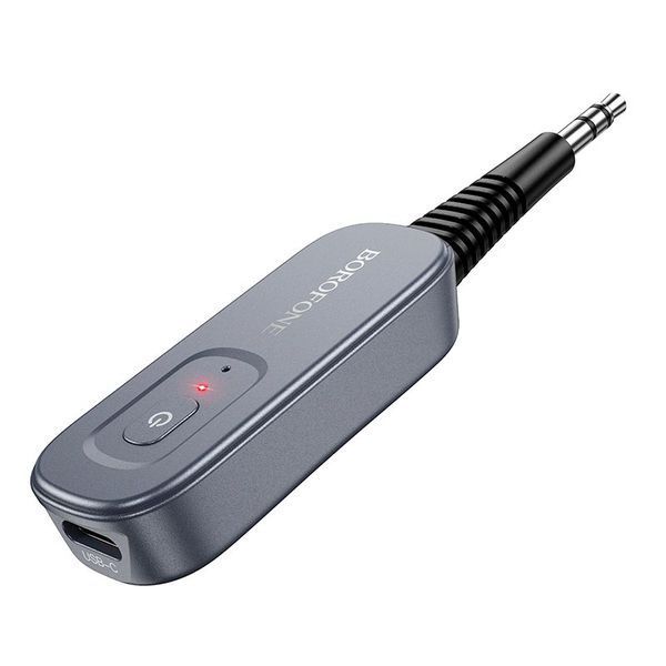 Аудіоадаптер BOROFONE BC51 2-in-1 | Bluetooth 5.4, RX/TX, AUX | Gray 2686 фото