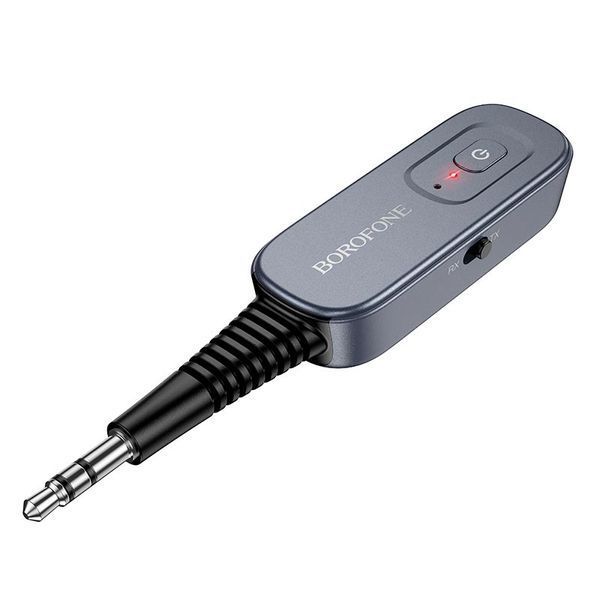 Аудіоадаптер BOROFONE BC51 2-in-1 | Bluetooth 5.4, RX/TX, AUX | Gray 2686 фото