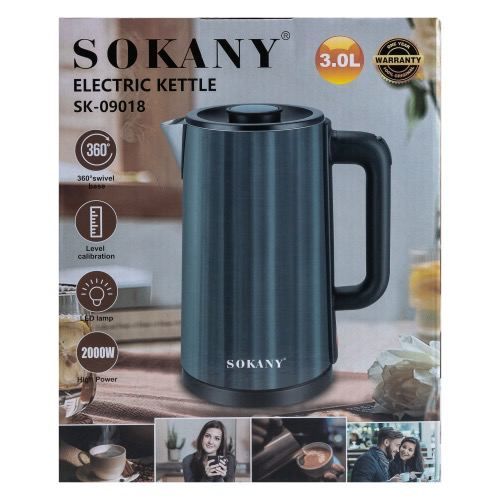 Дисковый электрочайник SOKANY SK-09018 2000 Вт