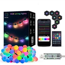 Новогодняя гирлянда Dream Color LED с матовыми шариками