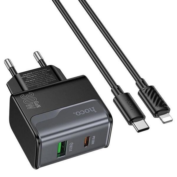 Порты USB-A и Type-C на адаптере HOCO CS73A.