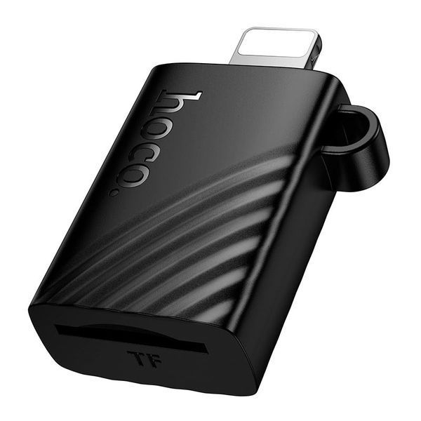 Адаптер Lightning &rarr; TF / MicroSD Hoco HB53 Black &ndash; порт для карти пам&rsquo;яті