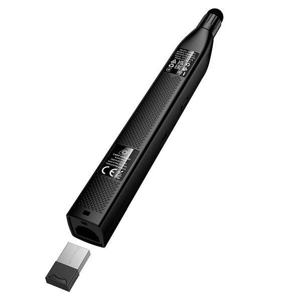 Розумна указка, пульт для презентацій Hoco GM205 | USB/Type-C, 180mAh, 6 годин, 38,5 см | Black 2690 фото