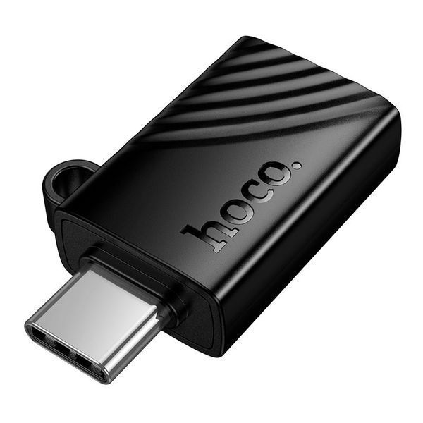 Перехідник Hoco HB53 Type-C на MicroSD &ndash; задня частина корпусу з логотипом HOCO