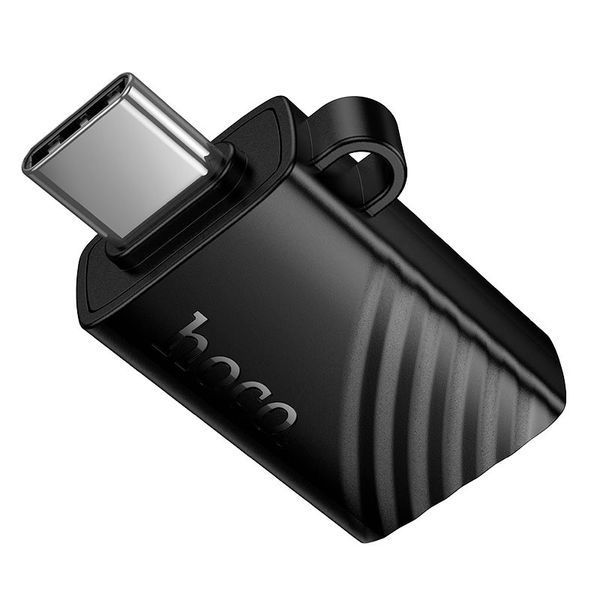 Адаптер Type-C &rarr; TF / MicroSD Hoco HB53 Black &ndash; детальний вигляд корпусу