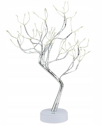 Дерево на підставці декоративний настільний нічник з живленням від батарейки 770 фото