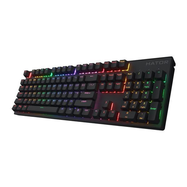 Ігрова механічна клавіатура HATOR Icefall Mecha Rainbow з RGB підсвіткою