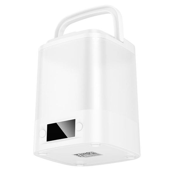 HOCO HX15 White вигляд збоку з ручкою для перенесення