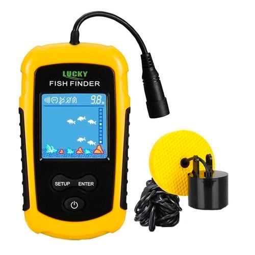 Портативний ехолот Lucky Fish Finder FFW1108 - із екраном до 100м для пошуку риби Універсальний провідний риболокатор для риболовлі 972 фото