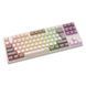 Клавіатура Meetion MK14 White з райдужною RGB підсвіткою, кутовий вигляд