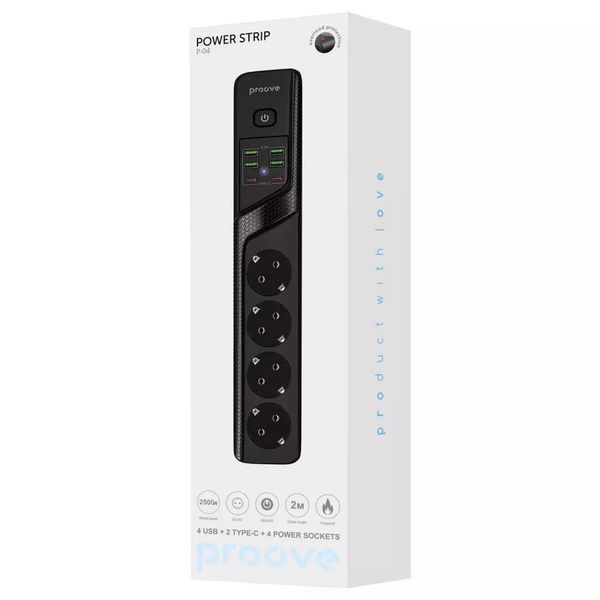 Удлинитель Proove Power Strip P-04 для дома и офиса.