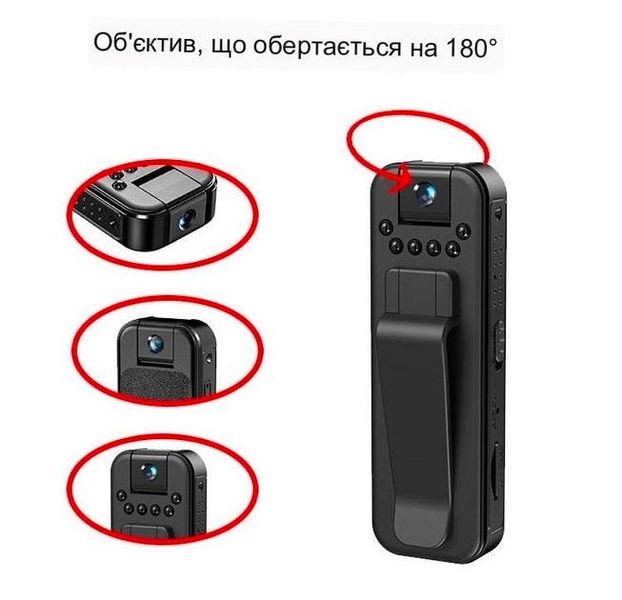 Міні камера поворотна 150° з датчиком руху, нічним баченням та записом на карту пам'яті , FullHD 1080P, до 30 днів роботи 959 фото