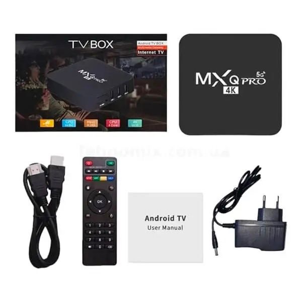 Смарт-ТV приставка TV-BOX MXQ Pro 4K, 2 Гб 03У, 16 Г6 HDD, Android 11 902 фото