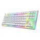 Механічна клавіатура HATOR Gravity X TKL, кутовий вигляд, RGB підсвітка