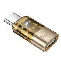 Перехідник HOCO UA36D з Lightning на USB Type C |480Mbps, 3A| Gold 1883-2 фото