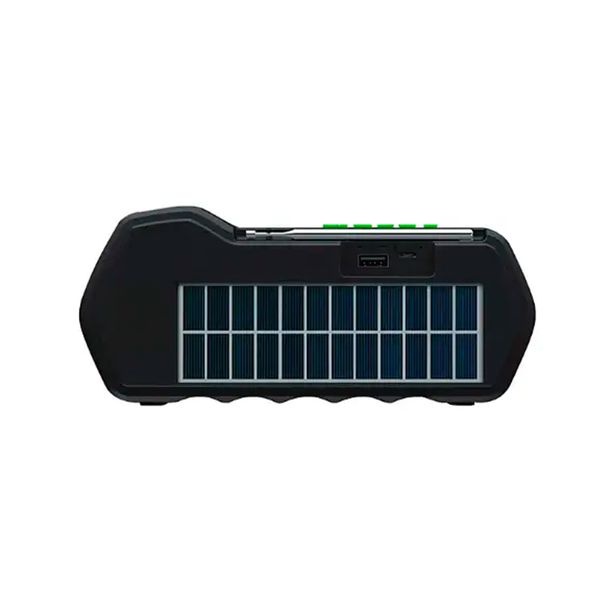 Бездротова Bluetooth колонка ліхтар 2500 mAh із сонячною панеллю, Акумуляторний радіоприймач із ліхтариком FM Power Bank 964 фото