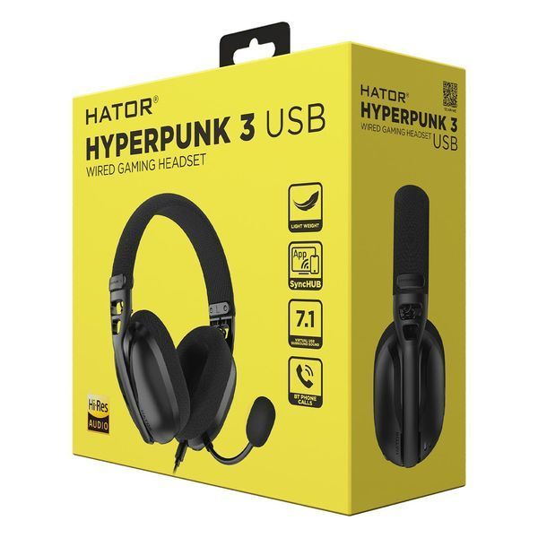 Геймерські навушники HATOR Hyperpunk 3 USB, оригінальна упаковка