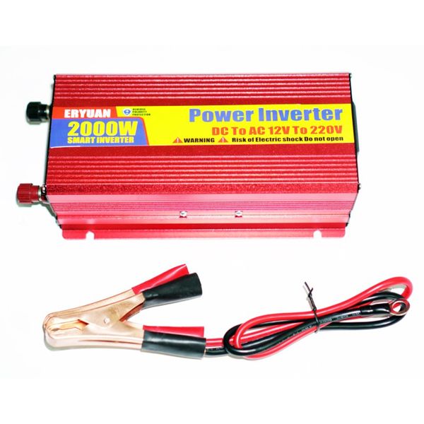 Перетворювач напруги з 12V на 220V, 2000W, / Інвертор автомобільний із модифікованим синусом 2000 Вт 1018 фото